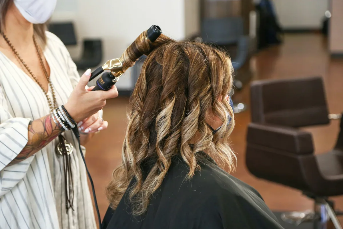 Na: blond in stappen opgebouwd